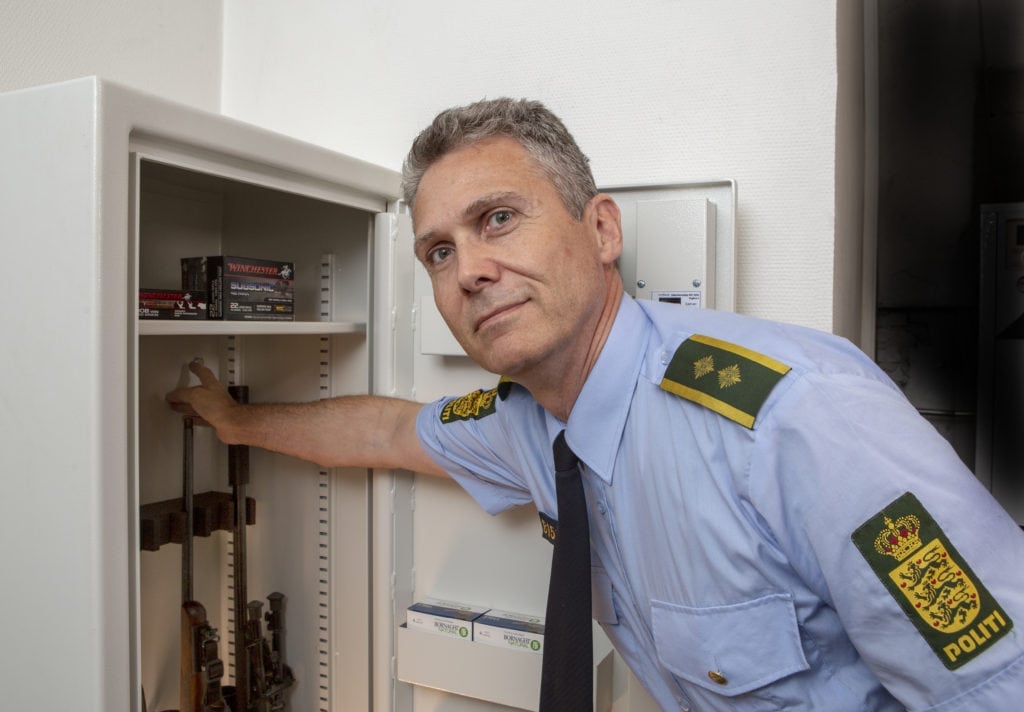 Våben skal opbevares sikkert i alle danske hjem