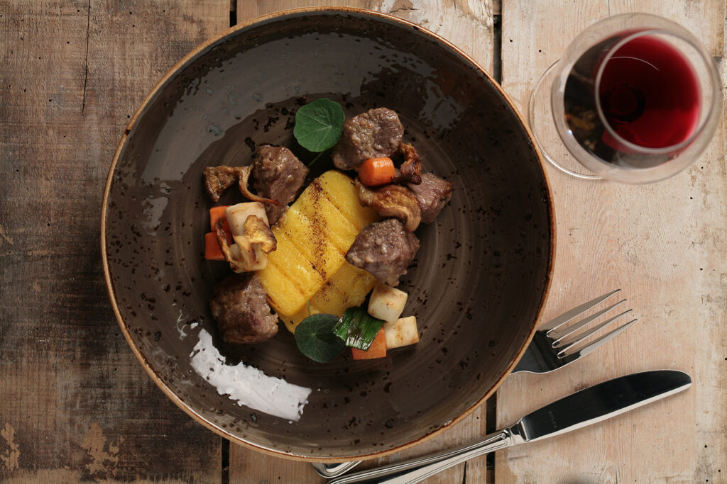 Chumps af dyreklumper i glace