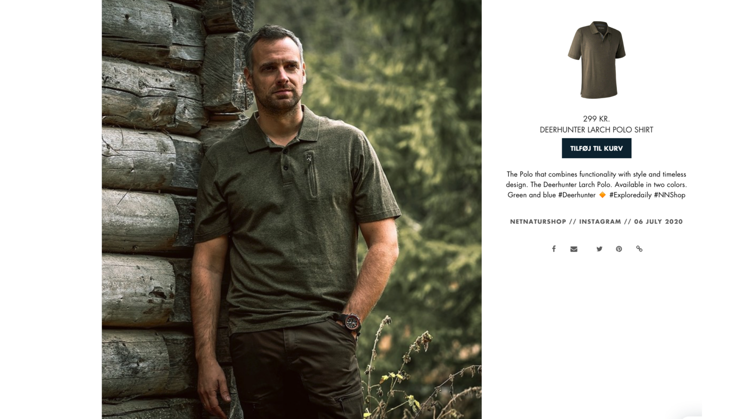 Larch Polo Shirt er blevet et sommerhit fra Deerhunter