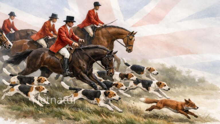 Simuleret rævejagt i kraftig modvind