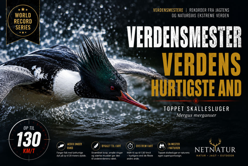Toppet skallesluger – verdens hurtigste and